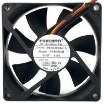 Foxconn PV802512M 12V 0.20A 2 Wires / 3 Wires DC Brushless Axial Fan