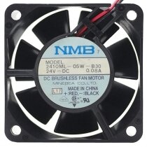 NMB 2410ML-05W-B30 24V 0.08A 2 Wires 6025 DC Brushless Axial Fan