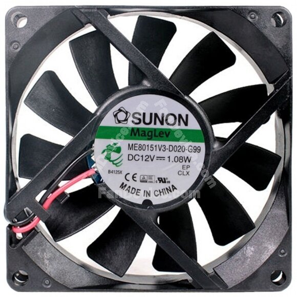Sunon Maglev ME80151V3-D020-G99 DC 12V 1.08W 2 / 3 Wires Axial Fan