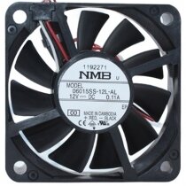 NMB 06015SS-12L-AL DC 12V 0.11A 3 Wires Axial Cooling Fan