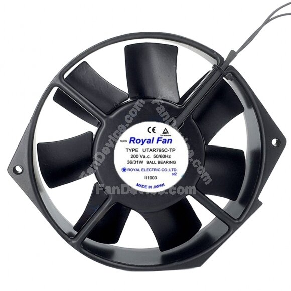 Royal Fan UTAR795C-TP 200V 36/31W Ball Bearing Axial Fan