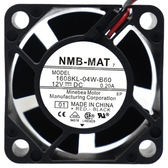 NMB-MAT 1608KL-04W-B60 12V 0.20A 2 / 3 Wires Axial Fan