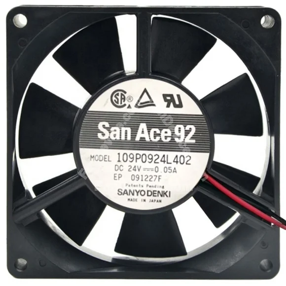 Sanyo 109P0924L402 24V 0.05A 2 Wires Axial Cooling Fan