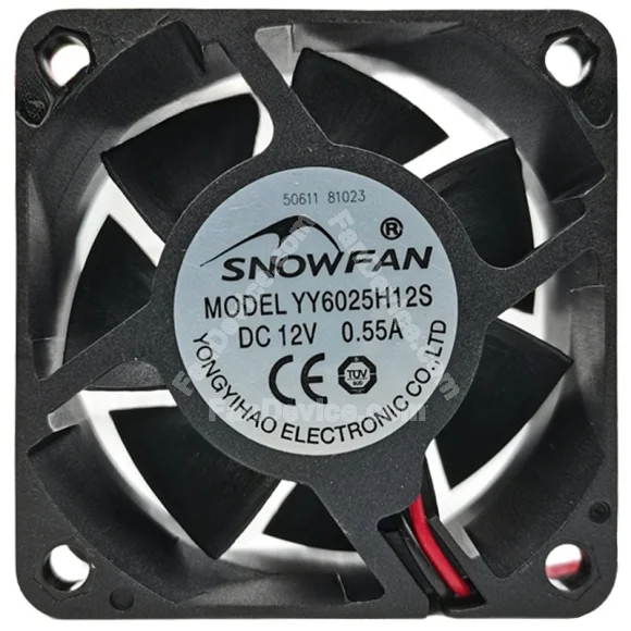 SNOWFAN YY6025H12S 12V 0.55A Axial Cooling Fan
