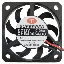 SuperRed CHB4005ABS 12V 0.05A 2 Wires Axial Cooling Fan
