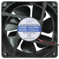 AAA HZHD 12038MS 24V 0.35A 2 Wires Axial Cooling Fan