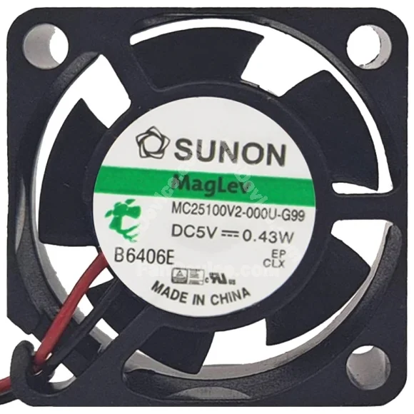 Sunon MC25100V2-000U-G99 5V 0.43W 2 / 3 Wires Cooling Fan