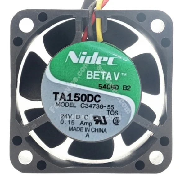 Nidec C34736-55 24V 0.15Amp 2 / 3 Wires Axial Cooling Fan