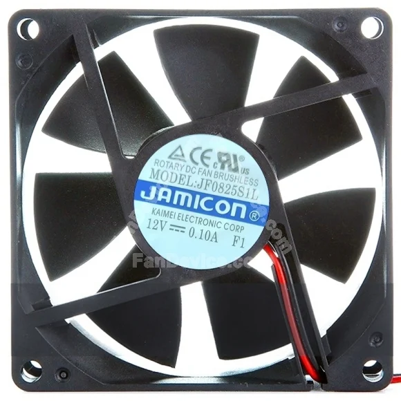 JAMICON JF0825S1L 12V 0.10A 2 Wires Axial Cooling Fan