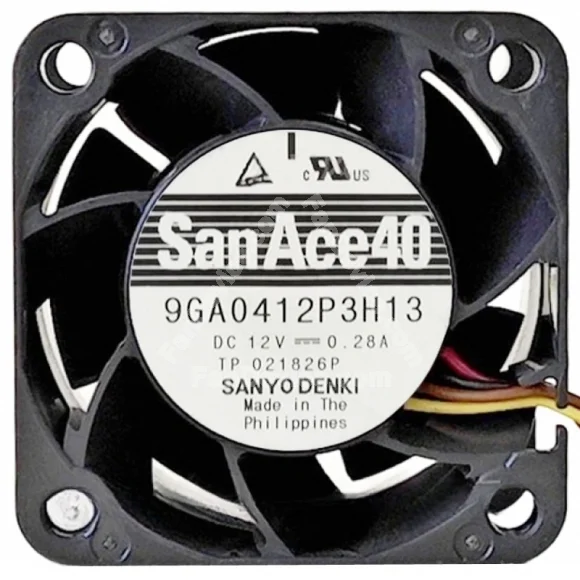 Sanyo 9GA0412P3H13 12V 0.28A 4 Wires Axial Cooling Fan