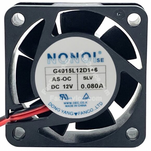 NONOI G4015L12D1+6 12V 0.080A 2 / 3 / 4 Wires Cooling Fan