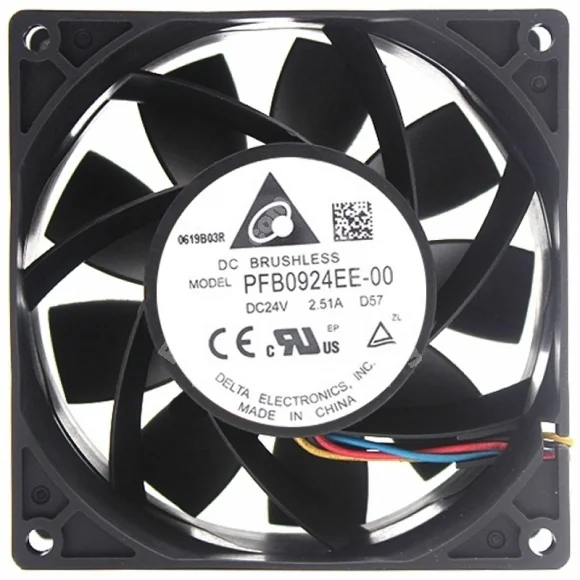 Delta PFB0924EE-00 24V 2.51A 4 Wires Axial Cooling Fan