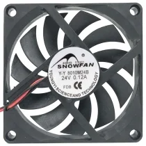 SNOWFAN Y-Y 8010M24B 24V 0.12A 2 Wires Axial Cooling Fan
