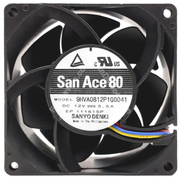 Sanyo 9HVA0812P1G0041 12V 3.5A 4 Wires Axial Cooling Fan