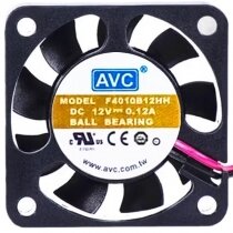 AVC F4010B12HH 12V 0.12A 2 / 3 Wires Axial Cooling Fan
