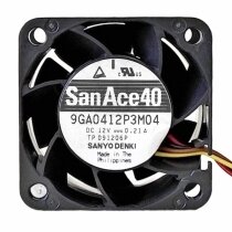 Sanyo 9GA0412P3M04 12V 0.21A 4 Wires Axial Cooling Fan