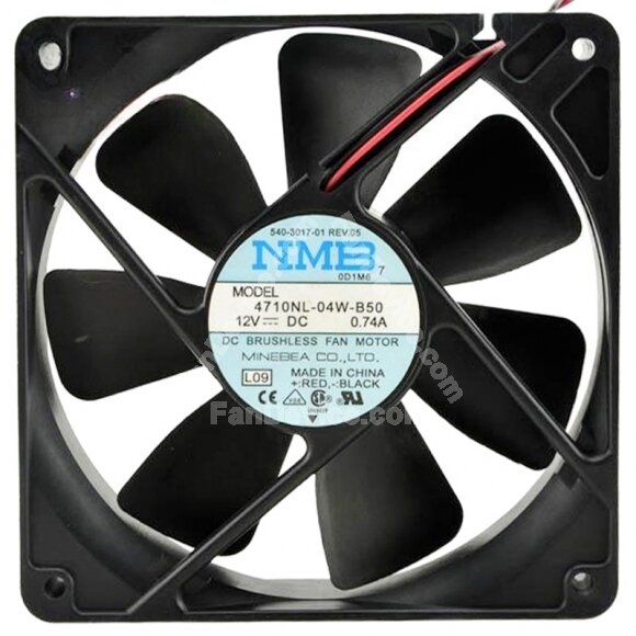 NMB 4710NL-04W-B50 12V 0.74A 2 Wires Axial Cooling Fan