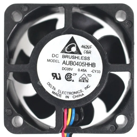 Delta AUB0405HHB 5V 0.45A 4 Wires Axial Cooling Fan