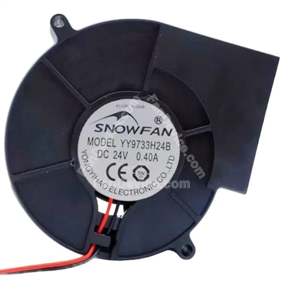 SNOWFAN YY9733H24B 24V 0.40A 2 Wires Blower Cooling Fan