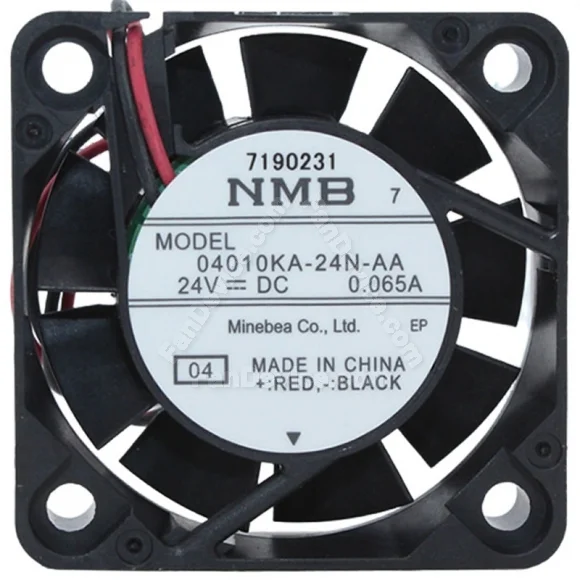 NMB 04010KA-24N-AA 24V 0.065A 2 Wires Axial Cooling Fan