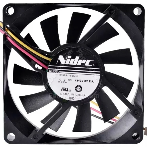 Nidec H35731-55MEI 12V 0.045A 3 Wires Axial Cooling Fan