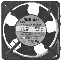 NMB-MAT 4715FS-12T-B5A 115V 0.21/0.19A Impedance Protected 1 PHASE Cooling Fan