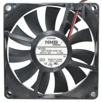 NMB 08015SS-24N-AA DC 24V 0.16A 2 Wires Axial Cooling Fan