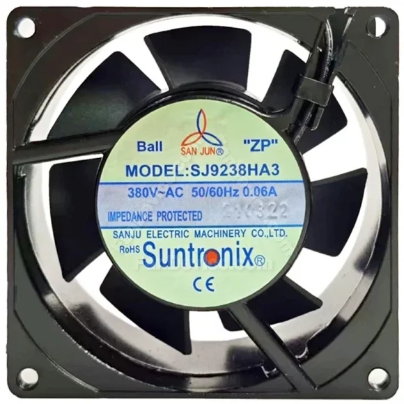 SAN JUN SJ9238HA3 380V 0.06A Ball Bearing Impedance Protected Cooling Fan
