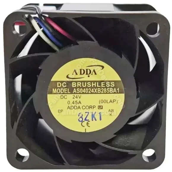 ADDA AS04024XB285BA1 24V 0.45A 4 Wires DC Brushless PWM Cooling Fan
