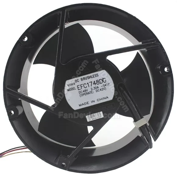 Delta EFC1748DG 48V 2.30A 4 Wires DC Brushless PWM Axial Cooling Fan