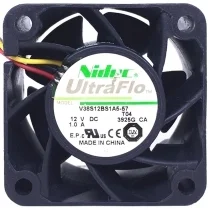 Nidec V38S12BS1A5-57T04 DC 12V 1.0A 3 / 4 Wires Axial Cooling Fan