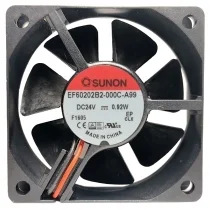 Sunon EF60202B2-000C-A99 DC 24V 0.92W 2 Wires Axial Cooling Fan