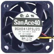 Sanyo 9GV0412P3J23 DC 12V 0.60A 4 Wires PWM Axial Cooling Fan