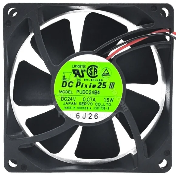 Servo PUDC24B4 24V 0.07A 1.5W DC Brushless 2 Wires Axial Cooling Fan