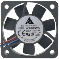 Delta AFB0505MA 5V 0.18A 3 Wires DC Brushless Axial Cooling Fan