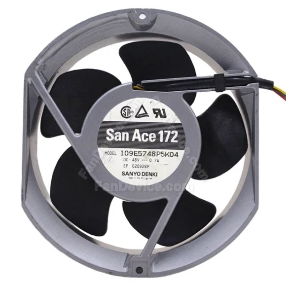 Sanyo 109E5748P5K04 DC 48V 0.7A 4 Wires Axial Cooling Fan
