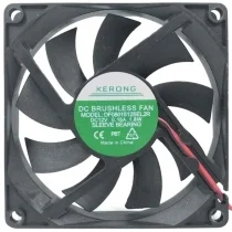 KERONG DF0801512SEL2R 12V 0.15A 1.8W 2 Wires Sleeve Bearing Cooling Fan