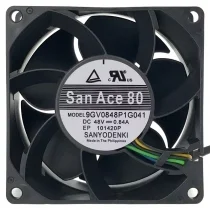 Sanyo 9GV0848P1G041 DC 48V 0.84A 4 Wires PWM Axial Cooling Fan