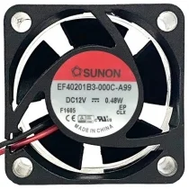 Sunon EF40201B3-000C-A99 DC 12V 0.48W 2 Wires Axial Cooling Fan