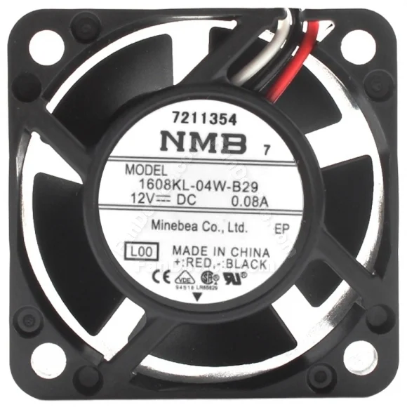 NMB 1608KL-04W-B29 DC 12V 0.08A 3 Wires Axial Cooling Fan