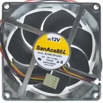 Sanyo 9LG0812P4J001 DC 12V 0.6A 4 Wires PWM Axial Cooling Fan