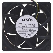 NMB 12038VA-48R-GUD DC 48V 0.60A 2 Wires / 3 Wires / 4 Wires Cooling Fan