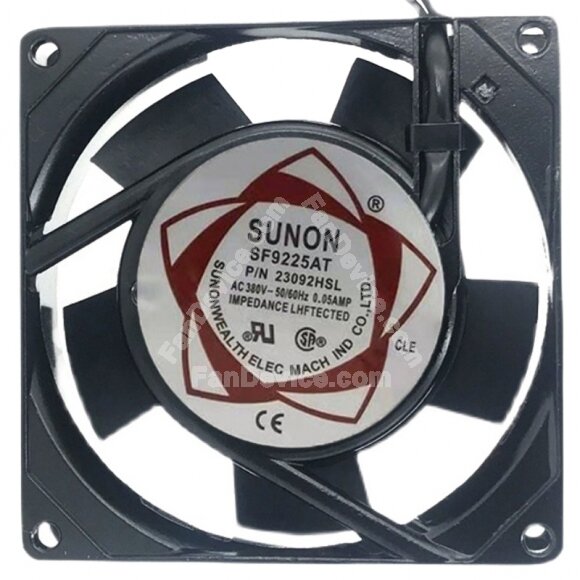 Sunon 23092HSL AC 380V 0.05AMP Impedance Protected Axial Cooling Fan