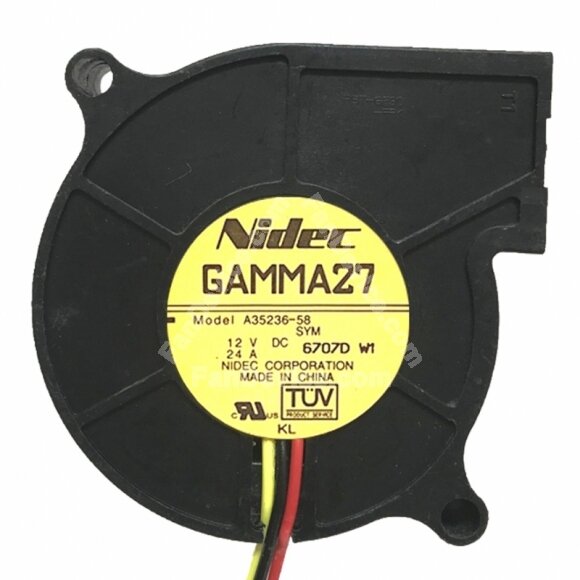 Nidec GAMMA27 A35236-58 DC 12V 0.24A 3 Wires Blower Cooling Fan