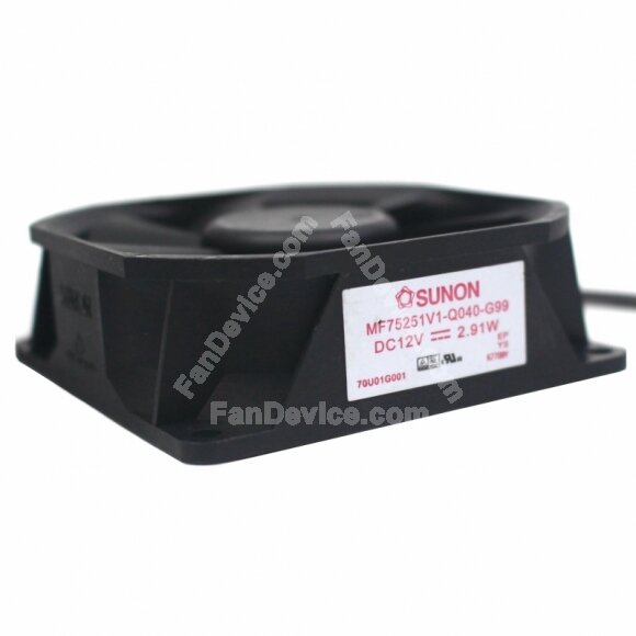 Sunon EF75251V1-Q040-G99 DC 12V 2.91W 3 Wires 7525 Axial Cooling Fan