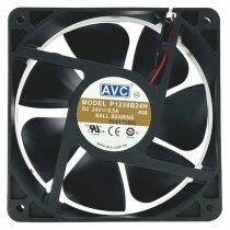 AVC P1238B24H DC 24V 0.5A 2 Wires Ball Bearing Axial Cooling Fan