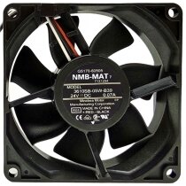 NMB-MAT 3610SB-05W-B39 DC 24V 0.07A 3 Wires Axial Cooling Fan