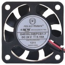 PELKO Motors C4010L24BPCB1-7 DC 24V 0.10A 2 Wires Axial Cooling Fan