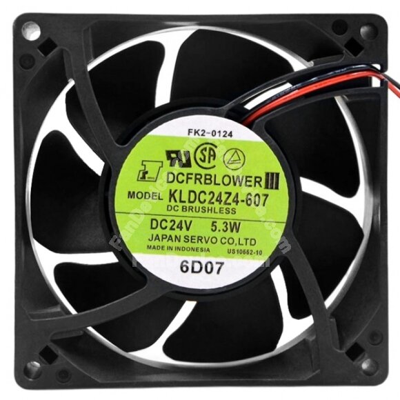 Servo KLDC24Z4-607 DC 24V 5.3W 2 Wires Brushless Axial Cooling Fan