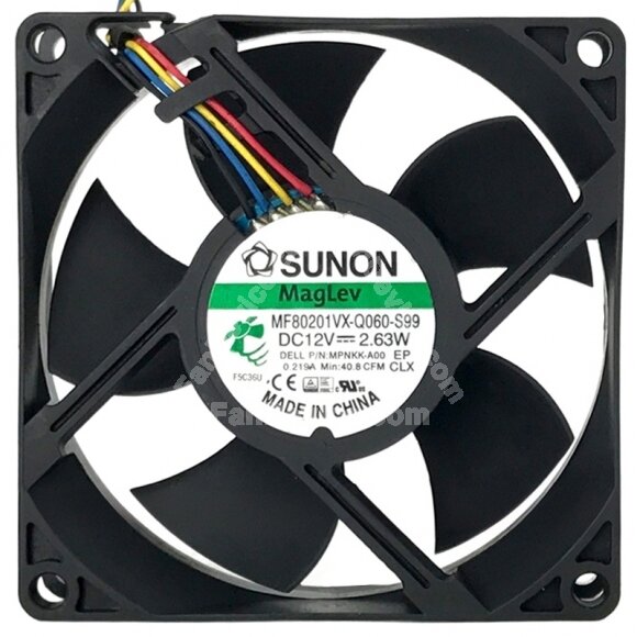 Sunon Maglev MF80201VX-Q060-S99 DC 12V 2.63W Axial Cooling Fan